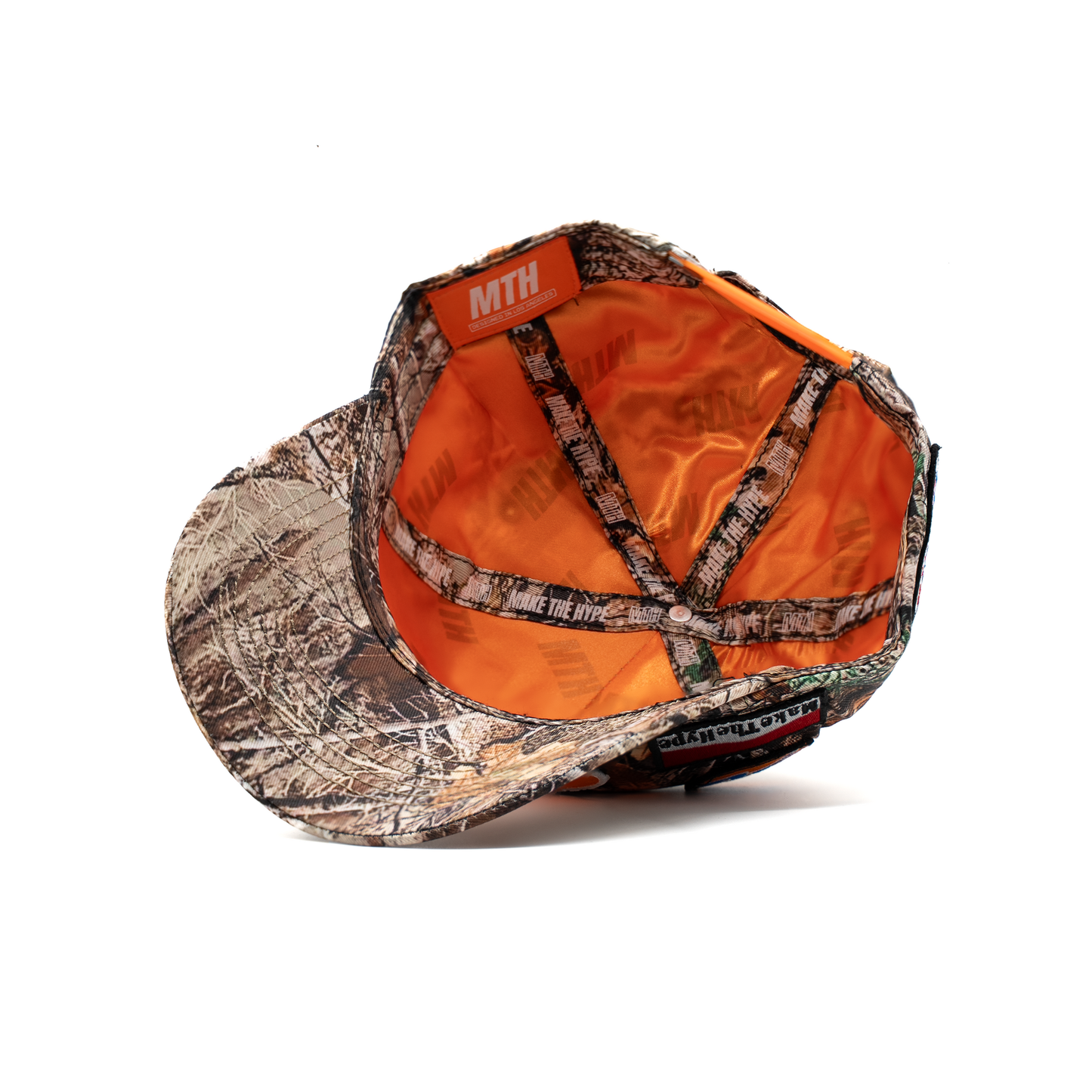 Speedway Camo Patch Hat brim detail