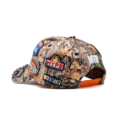 Speedway Camo Patch Hat crown detail