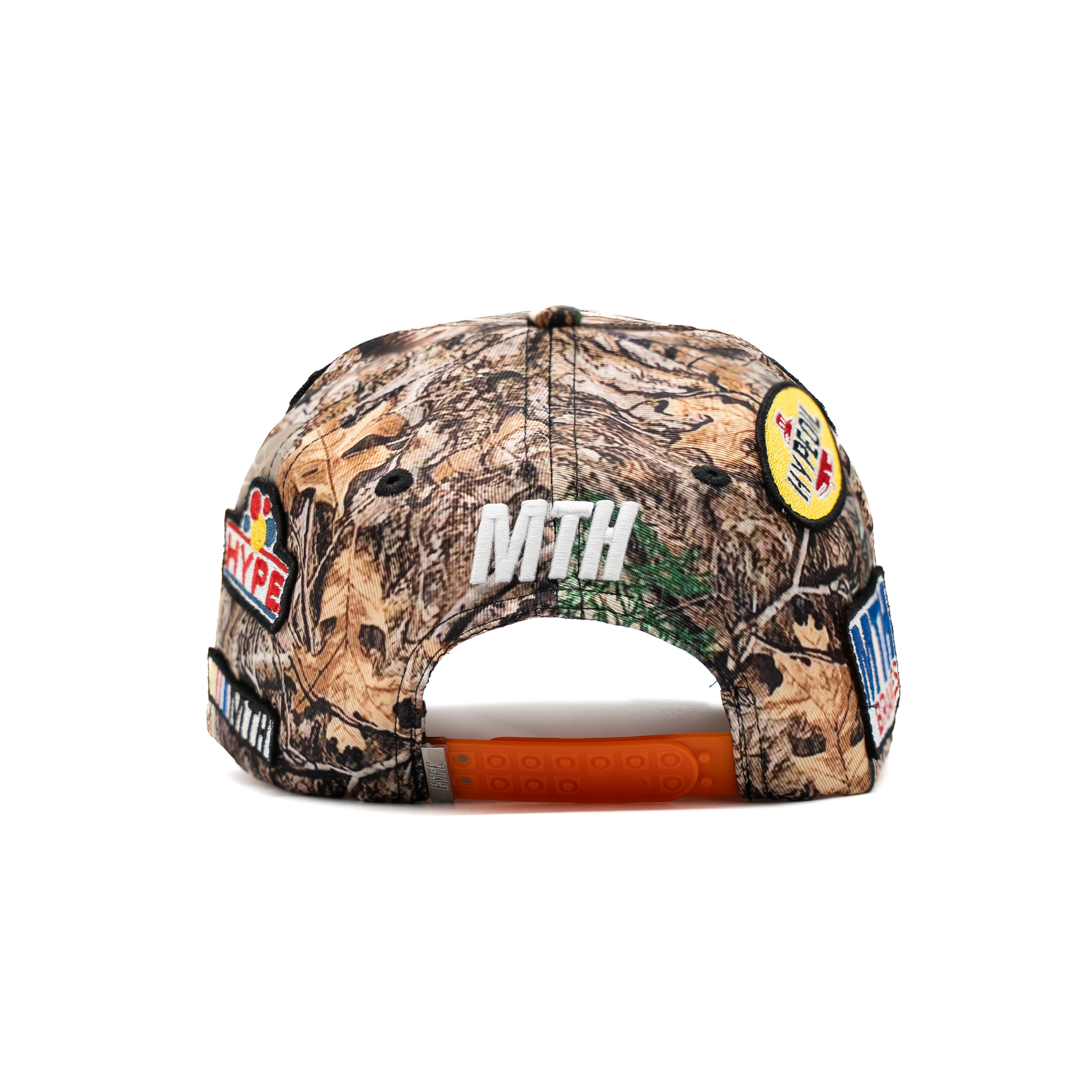 Speedway Camo Patch Hat sewn patch detail
