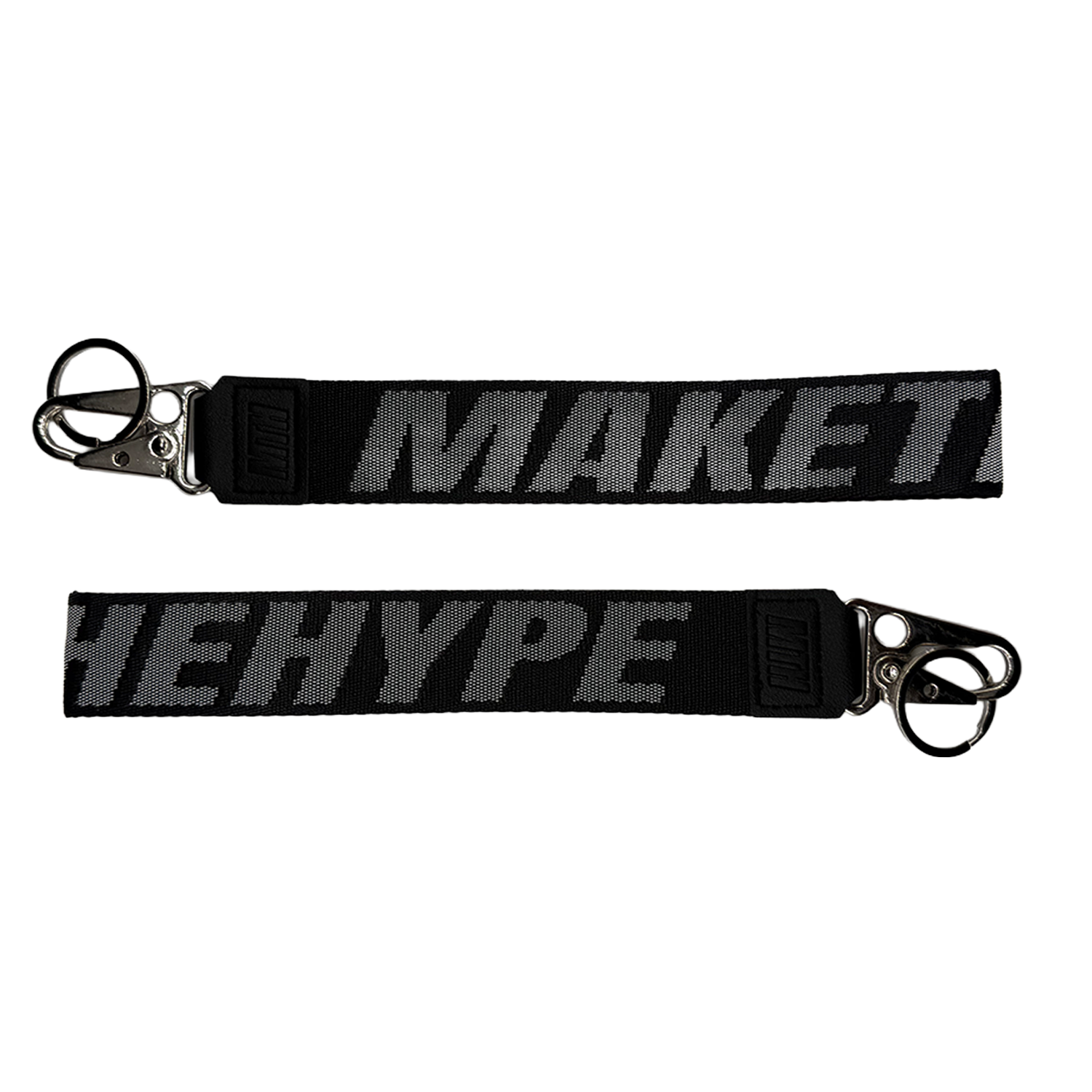 Black MTH Keyloop woven strap and eagle hook detail