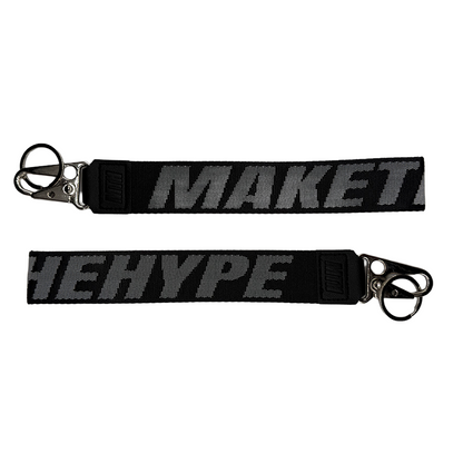 Black MTH Keyloop woven strap and eagle hook detail