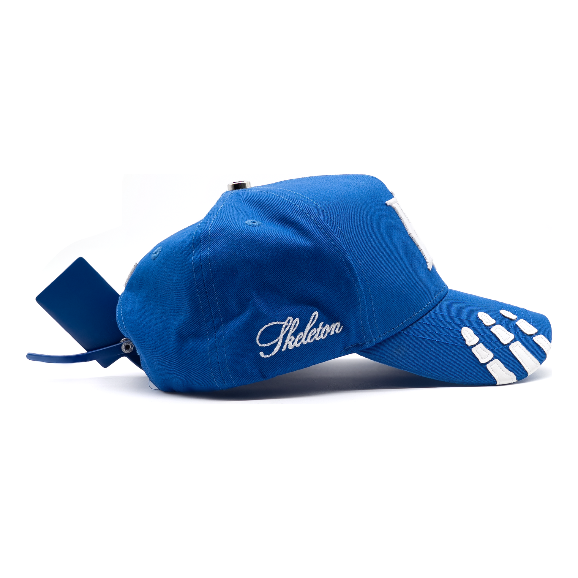 Blue LA Skeleton Hat right side view