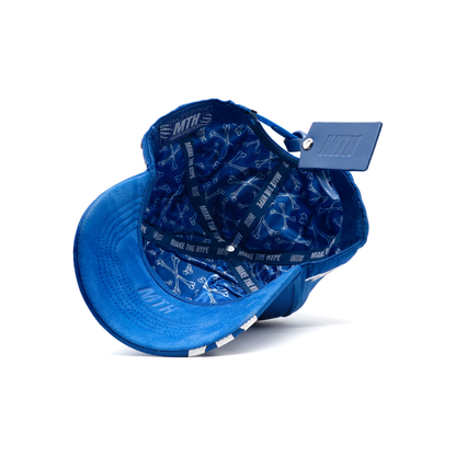 Blue LA Skeleton Hat underside view